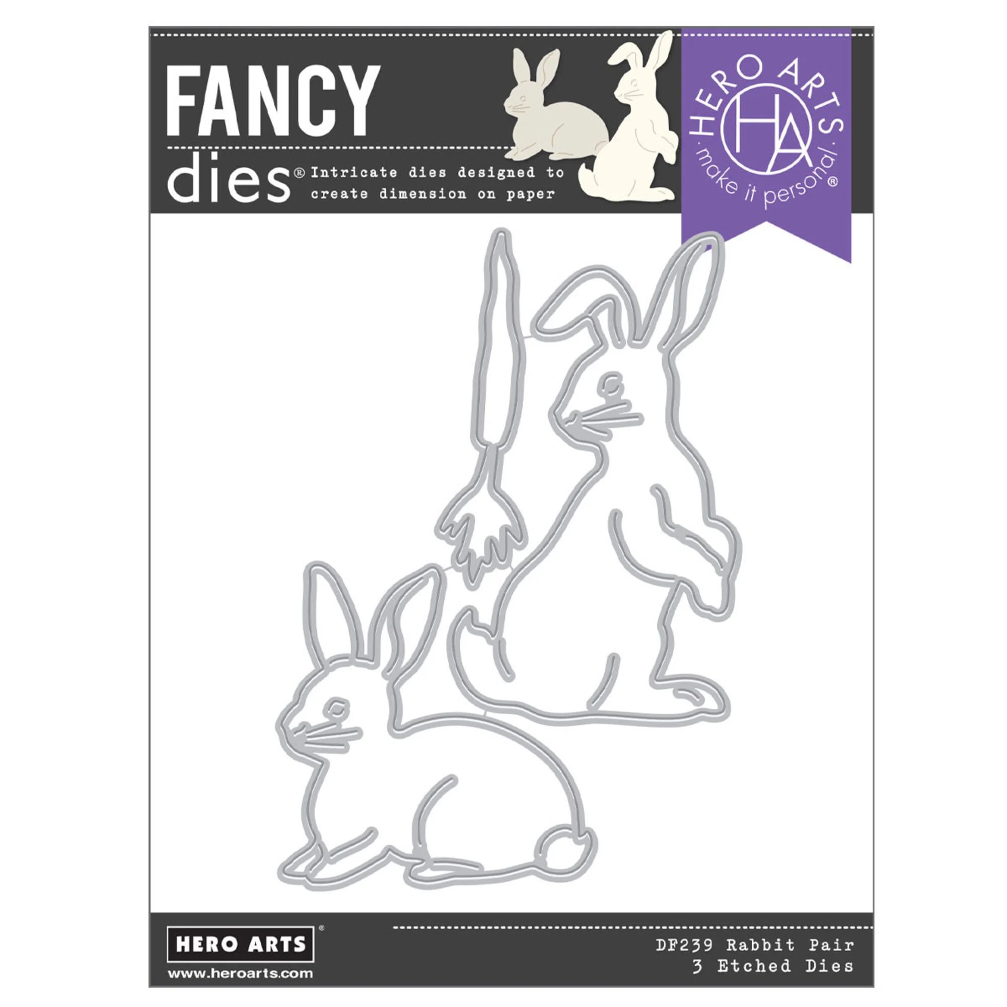 Rabbit Pairs Fancy Dies