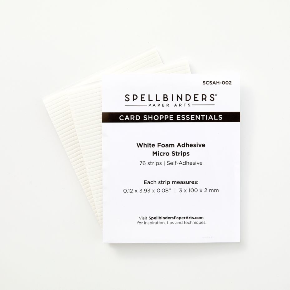 White Foam Adhesive Strips - 1/8 Inch