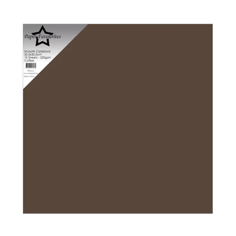 Coffe cardstock 12*12