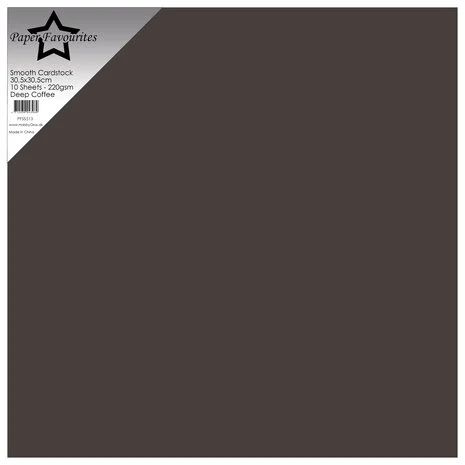 Deep Coffe cardstock 12*12