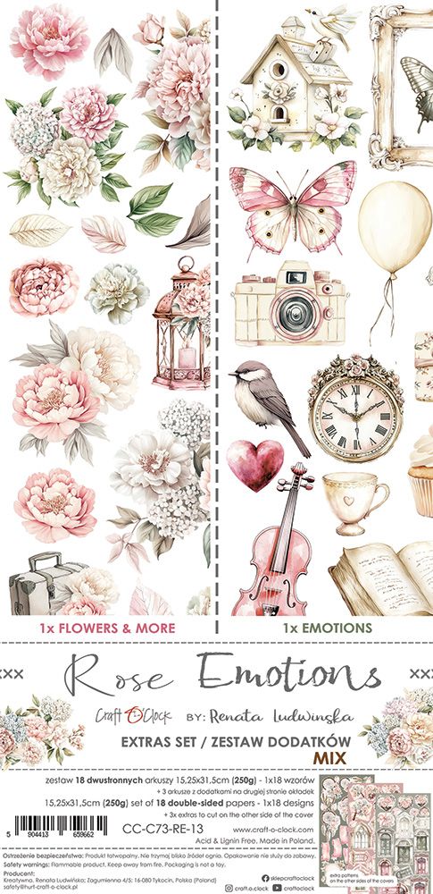 Rose Emotions  mix cut set