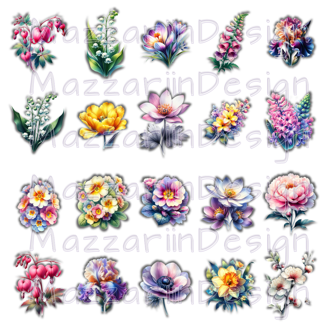 Blommor diecuts