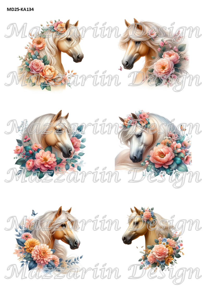 KA134 Palomino i blomsterskrud