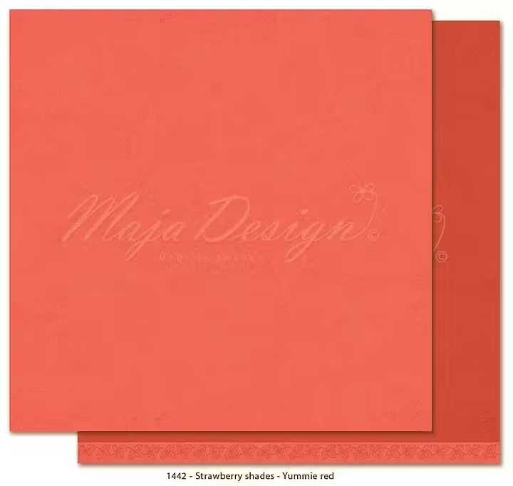 Maja Design - Monochromes - Strawberry Thief - Yummie Red