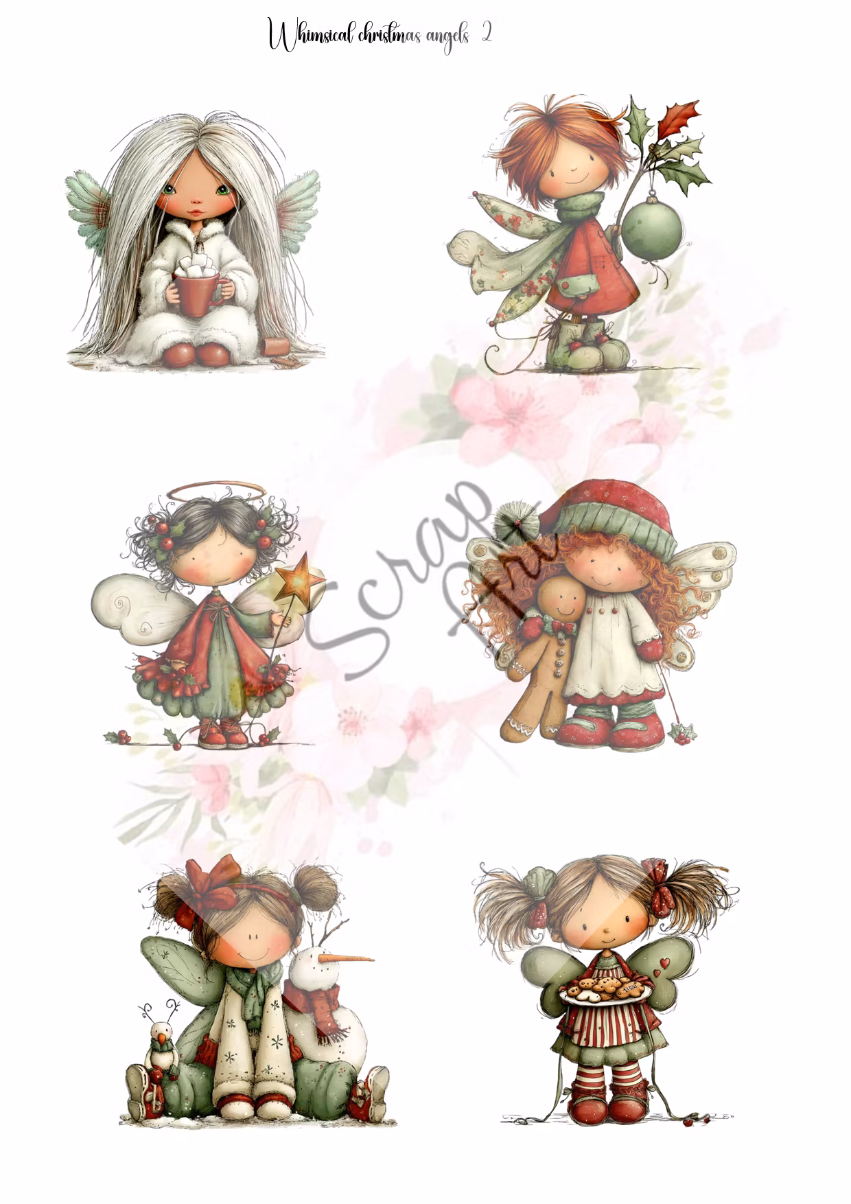 whimsical christmas angels 2