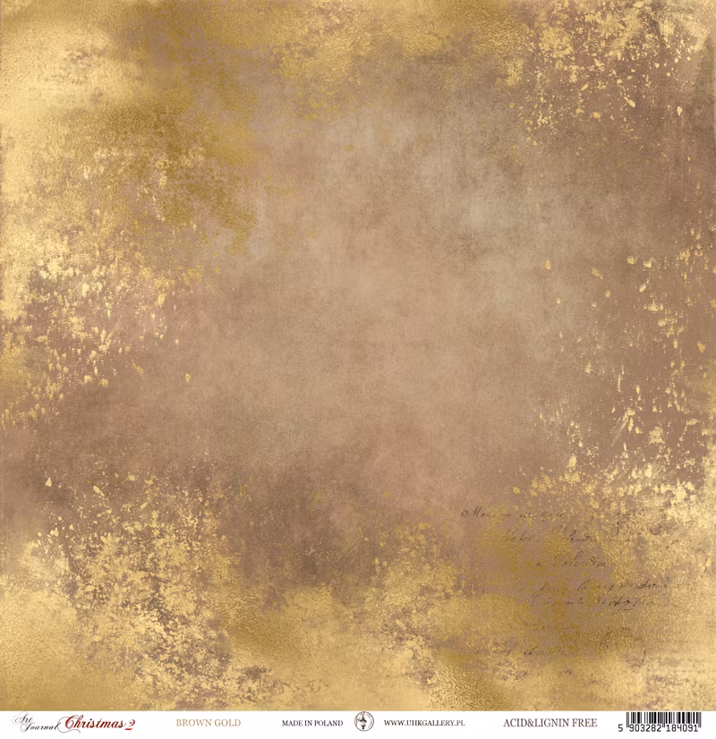 Art Journal Christmas  - Brown gold