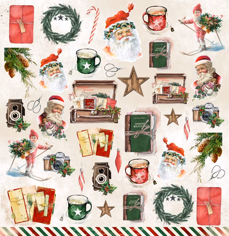 Art Journal  Christmas - Holly