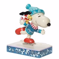 Snoopy og Woodstock på skøyter