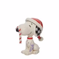 Snoopy med en godteristang.