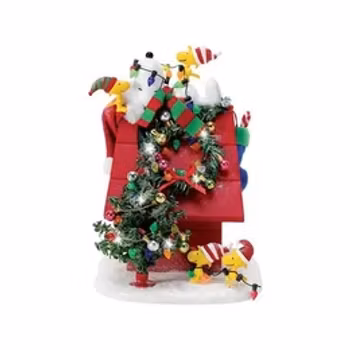 Snoopy og Woodstock pynter ekstra