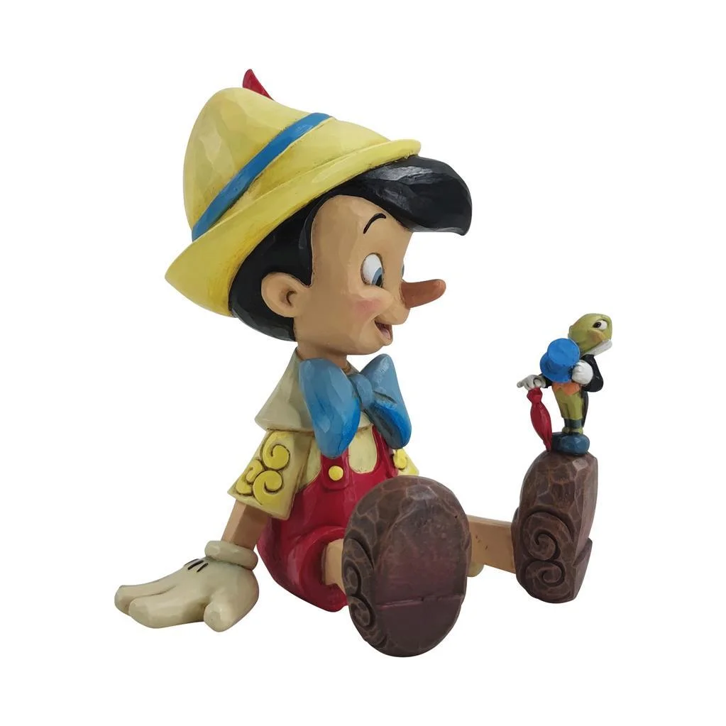 Pinocchio og Timmy Gresshoppe, sittende figur.