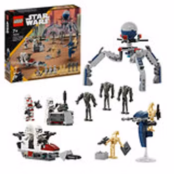 75372 LEGO® Star Wars™ Stridspakke med klonesoldat og kampdroide-sett