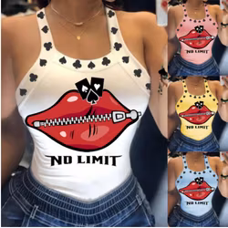 Débardeur Black Queen - No Limit Lips