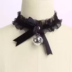 Collier ras du cou avec clochette - Ajustable