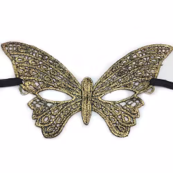 Maskerademaske Gelber und schwarzer Schmetterling