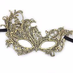 Masquerade Mask with Feather - Magic at Events