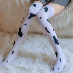 Ko Knästrumpor - Ko motiv Strumpor | Hot Woman Clothes