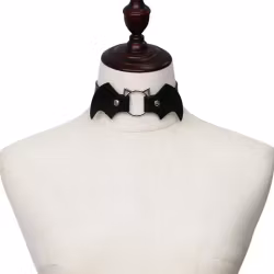 Choker con motivo pipistrello nero - Halloween | Vestiti da donna hot