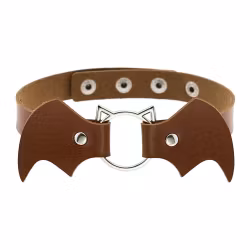 Mystik Fledermaus-Halsband – Hellbraune Accessoires | Heiße Frauenkleidung