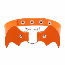 Orange Bat Choker - Cosplay & Theme Parties | Hot Woman Clothes
