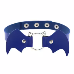 Fladdermus Choker - Royalblå Cosplay | Hot Woman Clothes