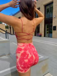 Röd Träning BH Topp - 45 till 55 kg | HotWomanClothes