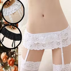 Porte-bas de taille - Dentelle | Vêtements femme chaude