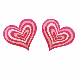 Nipple Covers - Heart - Pink Swirl | Women Clothes