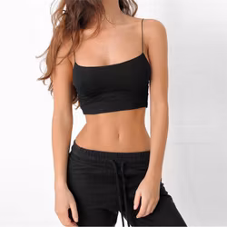 Svart Bandeau Crop Top – Sexig | Snygga Damkläder Online
