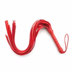 Fouet rouge de cosplay - Pour bondage et jeu de rôle | 42 cm