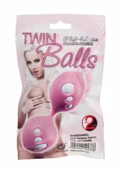 Twin-Balls - Rosa Sexleksak för Nöje | Hot Woman Clothes
