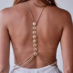 Sexig Kroppskedja & Halsband | Bröstklyfta & Ryggraden