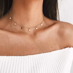 Choker-Halsband med Små Stjärnor – Hot Woman Clothes