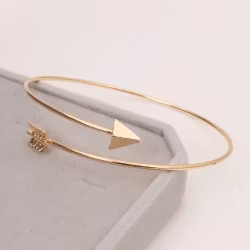 Bracelet réglable en forme de flèche en or | Vêtements pour femmes sexy