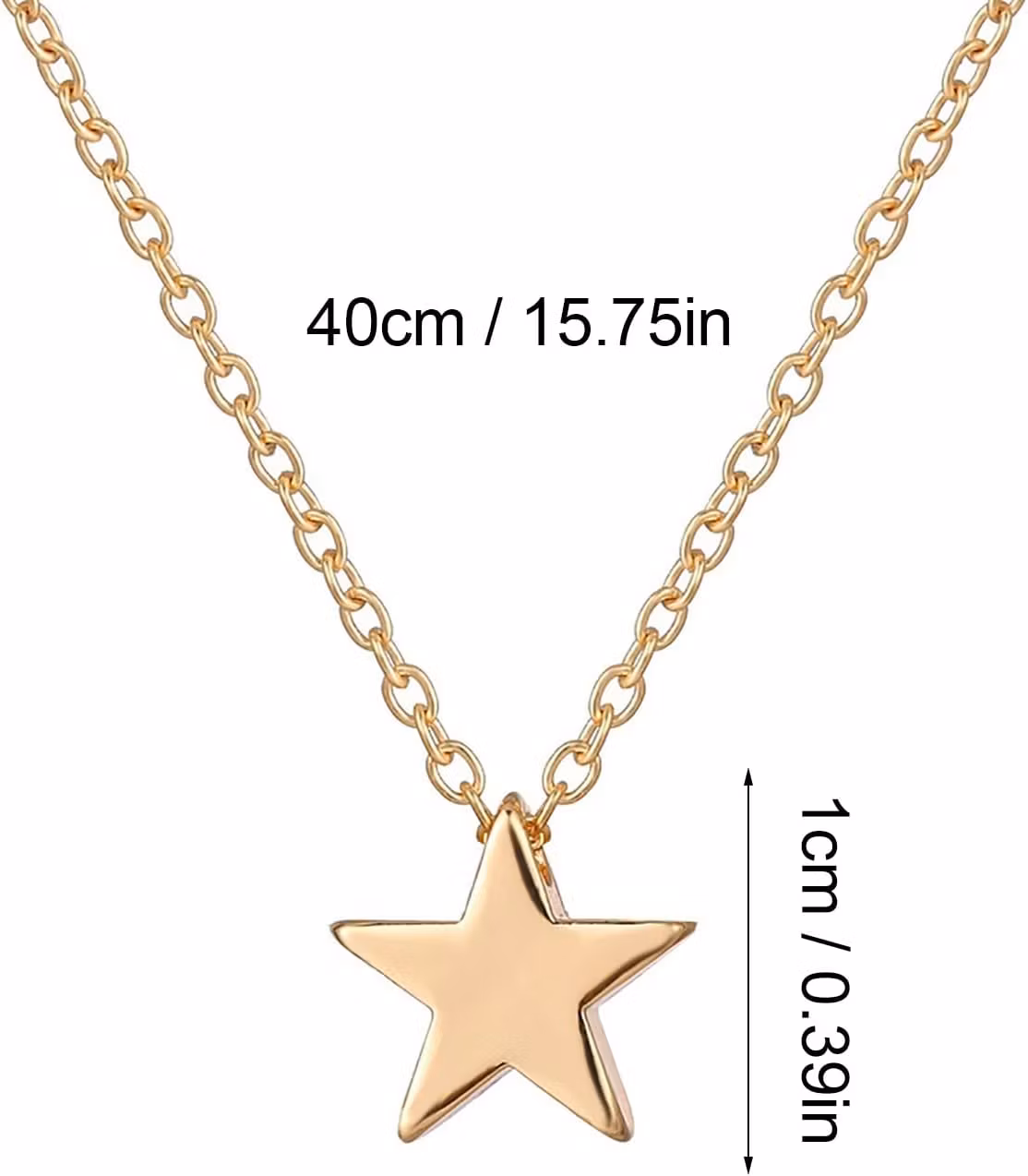 Halsband med stjärna - Guld & Silver | Hot Woman Clothes