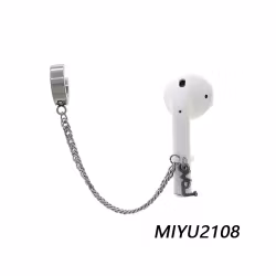 Ohrring für Airpod-Kopfhörer | LOVE Anhänger & Silberkette