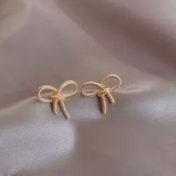 Orecchini con fiocco - Color oro | Vestiti da donna hot