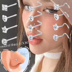 Nässmycke – Stjärna, Hjärta, Rund & Fyrkant | Piercingsmycke