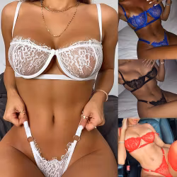 Lace Lingerie Set – Sexy Bra & Panties | Various Colors