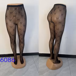 Sexiga svarta nätstrumpbyxor - flugmönster | Hot Woman