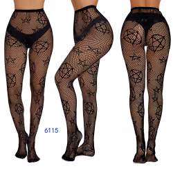 Sexiga Svarta Nätstrumpbyxor | Stjärnor & Svart Magi