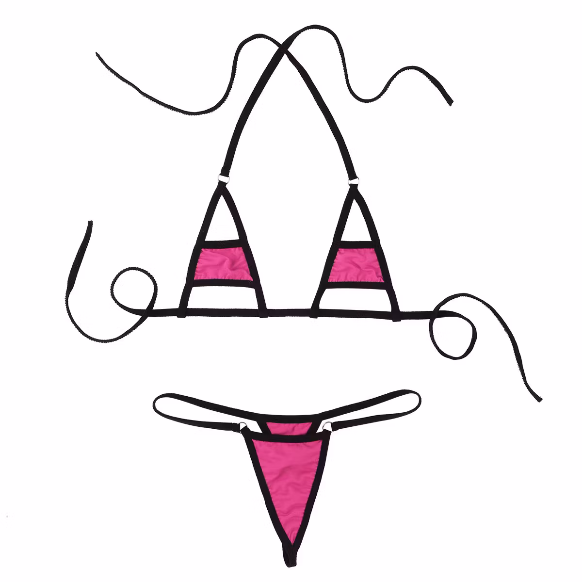 Micro bikini fucsia | Reggiseno e perizoma | Momenti privati