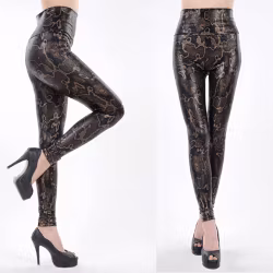 Leggings con stampa serpente – Leggings aderenti con stampa serpente | Donna sexy