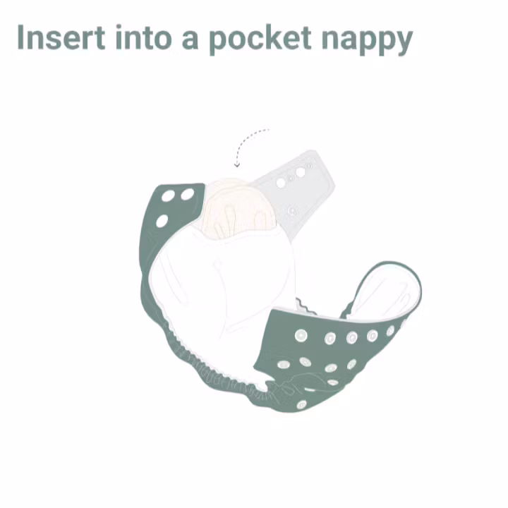 LittleLamb - Bambubooster 3 lager, 1 p