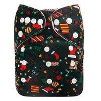 AlvaBaby - Pocketblöja i fuskmocka, julmotiv