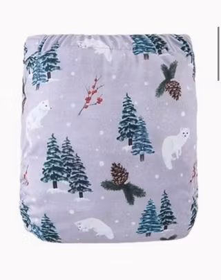 Bells Bumz BreeZe sidoknäppt PUL-skal OS, Julmotiv