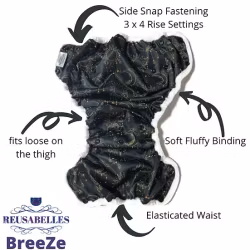 Bells Bumz BreeZe sidoknäppt PUL-skal OS, Julmotiv