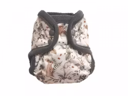 Breberky PUL-skal med dubbla resår - Nyfödd - Knappar, Julmotiv