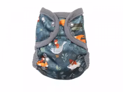 Breberky PUL-skal med dubbla resår - Nyfödd - Knappar, Julmotiv