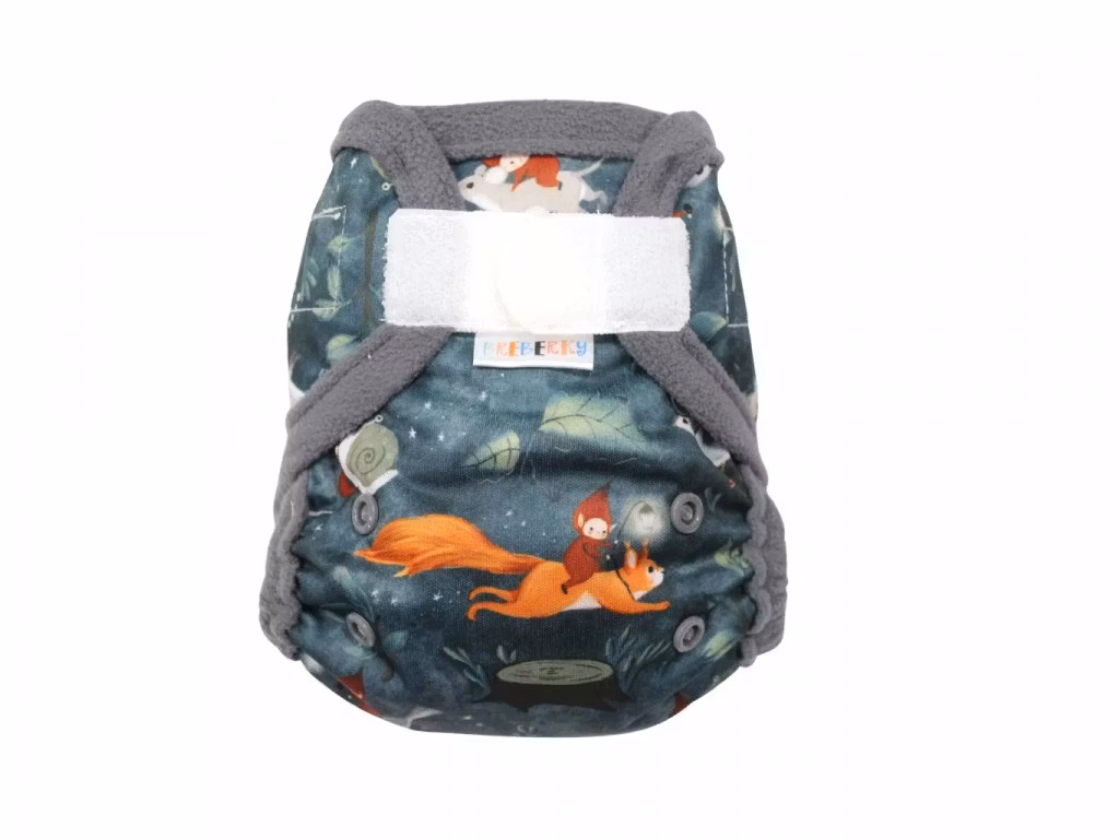 Breberky PUL-skal med dubbla resår - Nyfödd - Kardborre, Julmotiv